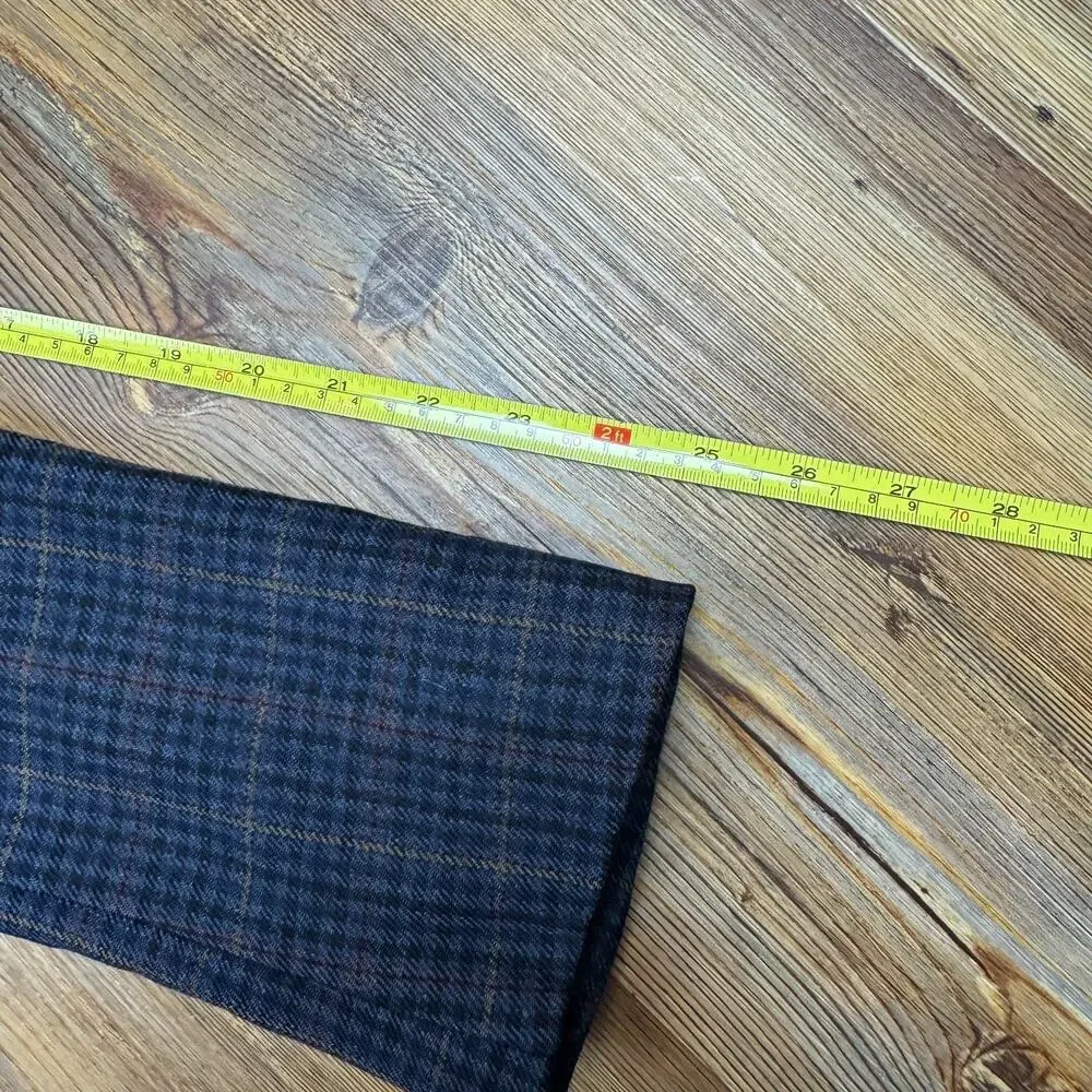 Brooks Brothers Blazer Mens 40R Blue Wool Plaid Fitzgerald Fit Tweed Sport Coat